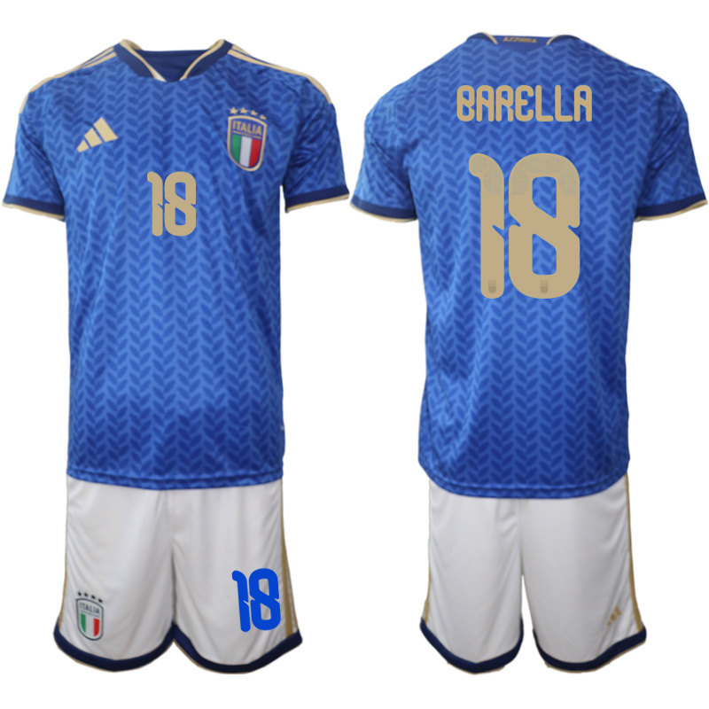 Men Italy home #16 style 2026 World Cup Soccer jersey